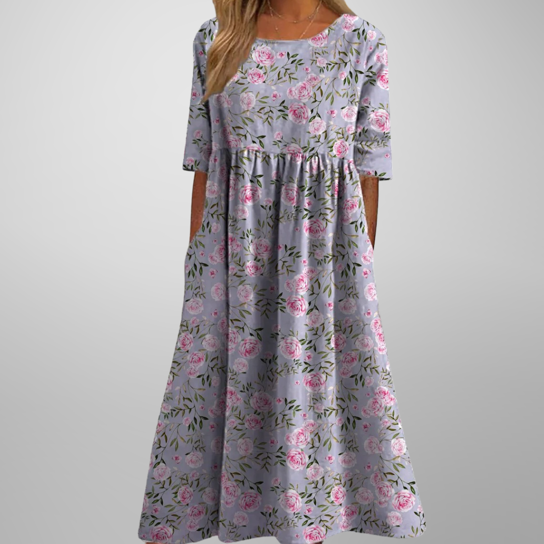 Gail Floral Midi Dress