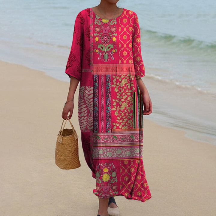 Monika Ethno Boho Summer Maxi Dress