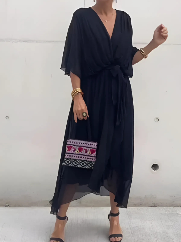Lori Timeless Wrap Midi Dress