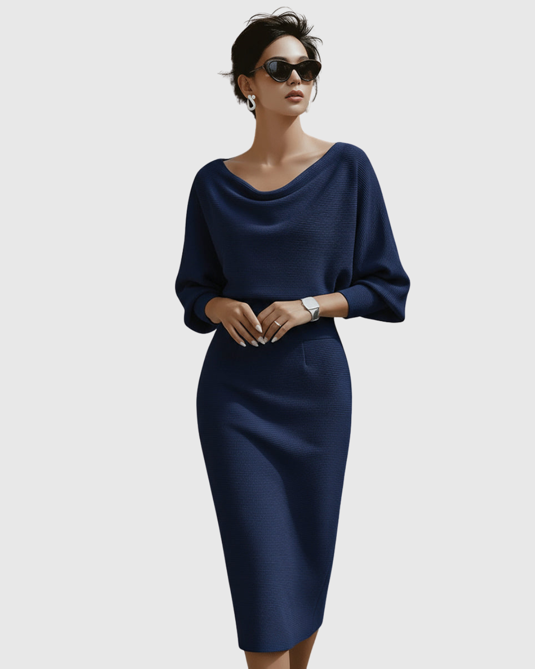 Vivienne Ribbed Midi Dress