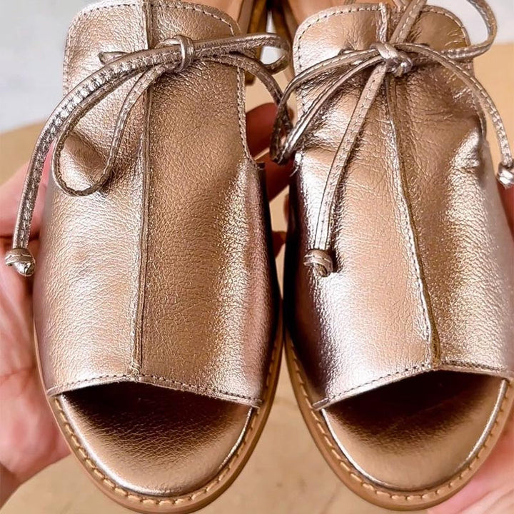 Stella Metallic Sandals