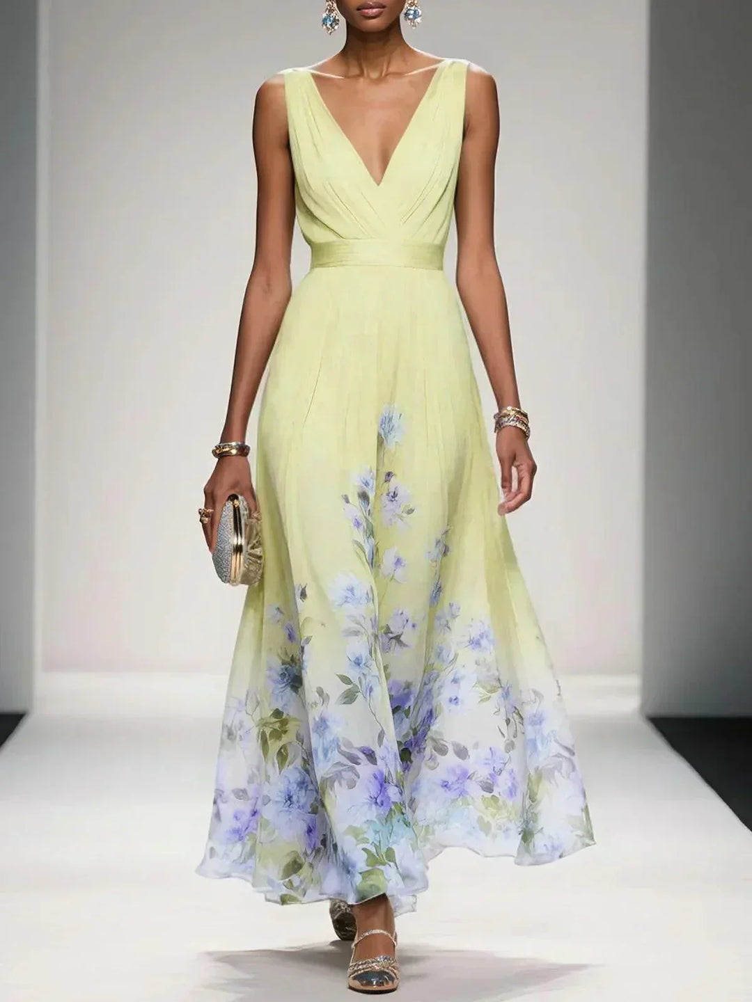 Rosalie Floral Guest Maxi Dress