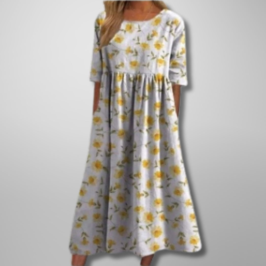 Gail Floral Midi Dress