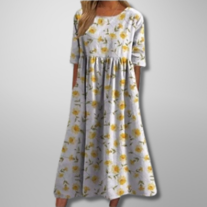 Gail Floral Midi Dress