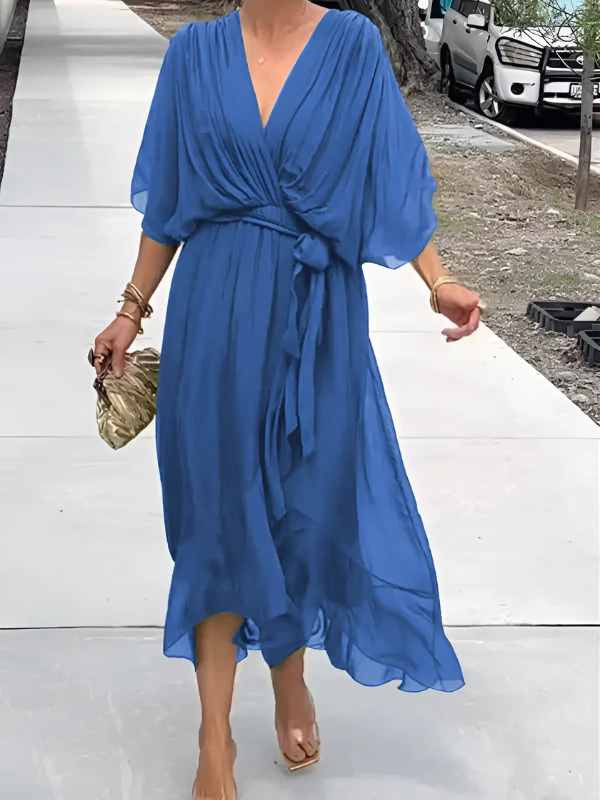 Lori Timeless Wrap Midi Dress