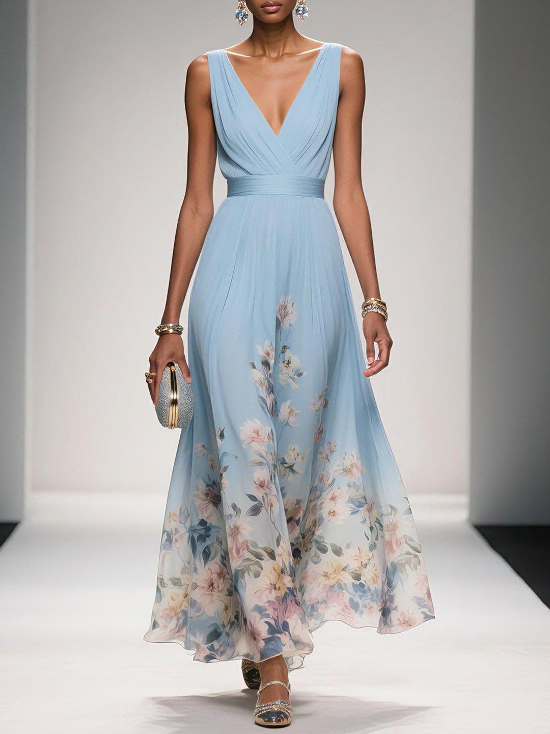 Rosalie Floral Guest Maxi Dress