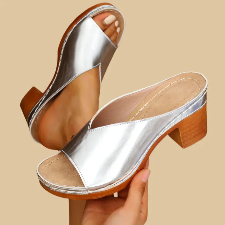 Lisa Orthopedic Sandals with Thick Heels