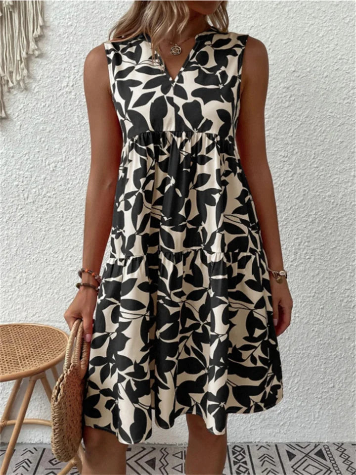 Floral Summer A-Line Dress | Lightweight & Flowy Fit