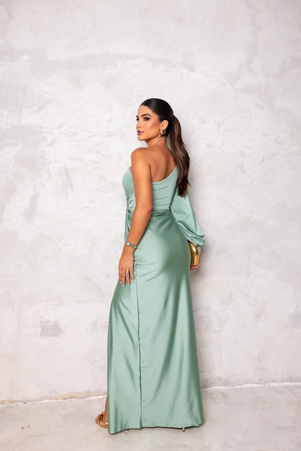 Theresa Elegant One-Shoulder Evening Dress