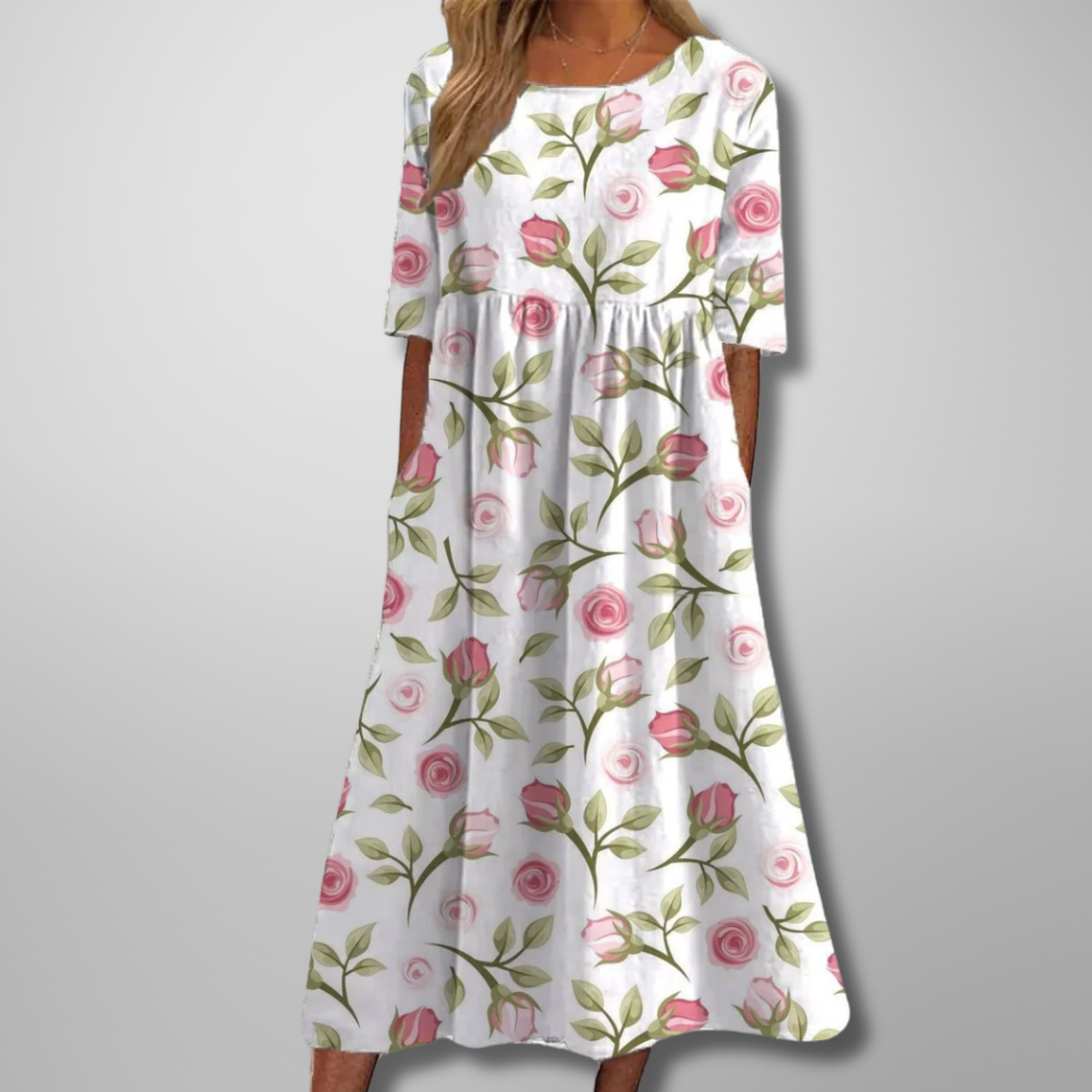Gail Floral Midi Dress