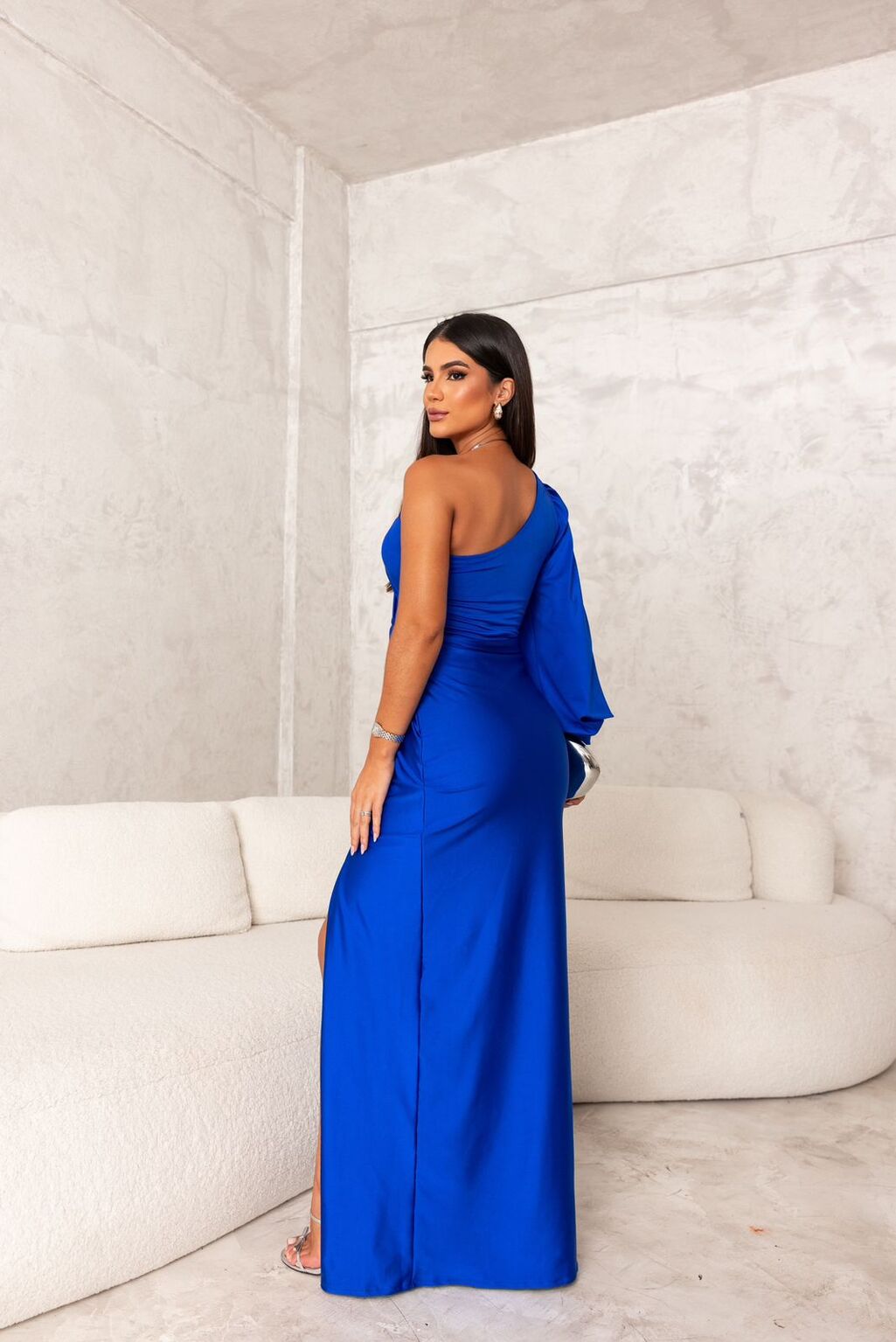 Theresa Elegant One-Shoulder Evening Dress