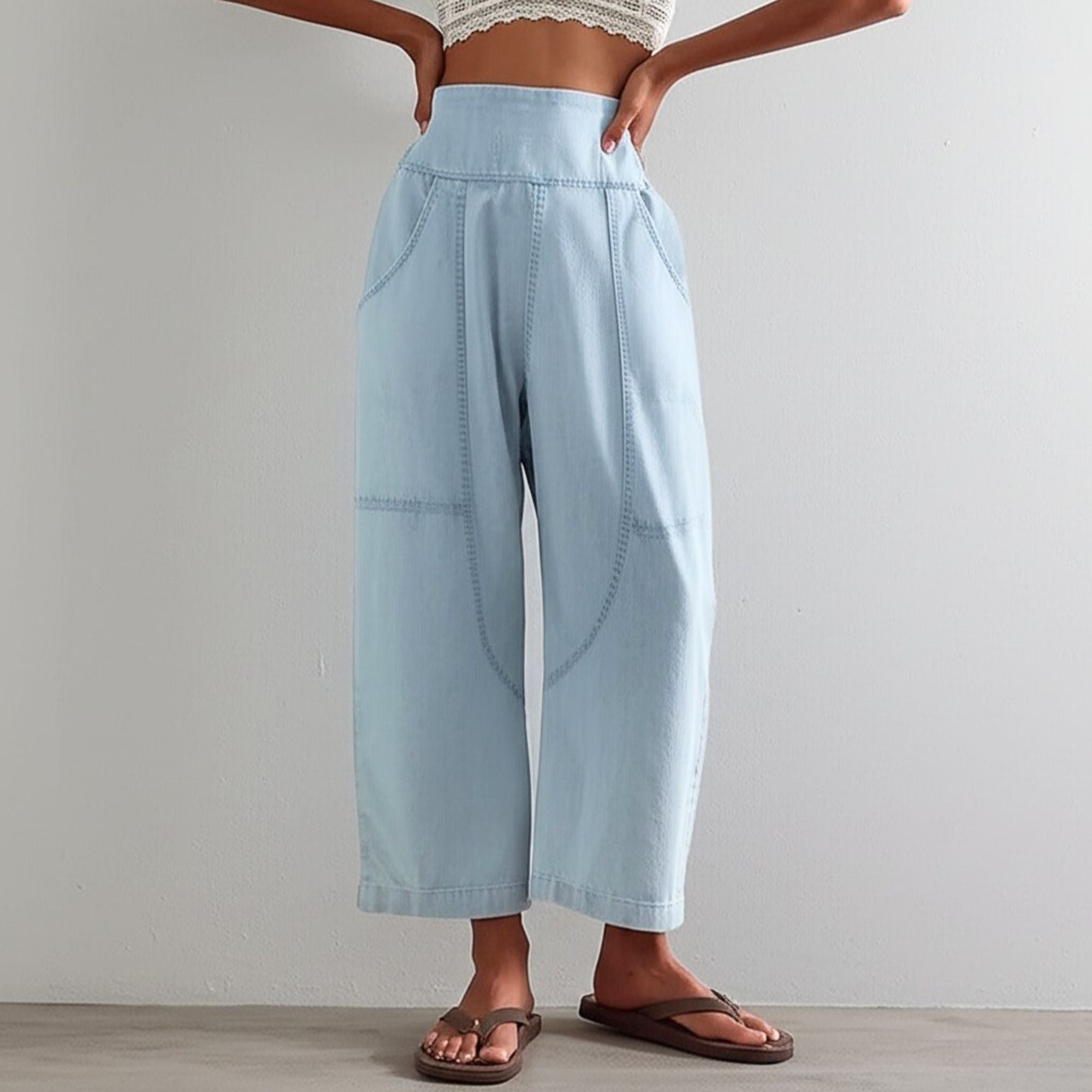 Vireya Curved Seam Wide Leg Pants