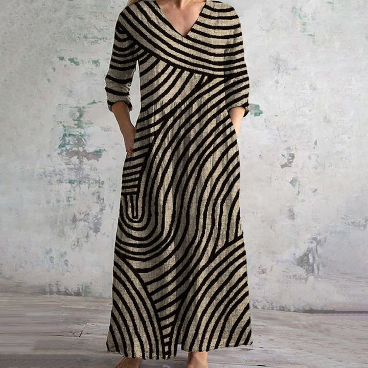 Bonnie Vintage Striped Dress