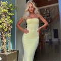 Soleil Backless Bodycon Summer Party Maxi Dress