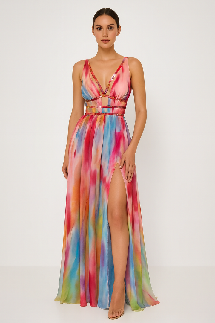 Adrienne Painted Maxi Dress