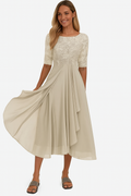 Mirella A Line Summer Midi Dress