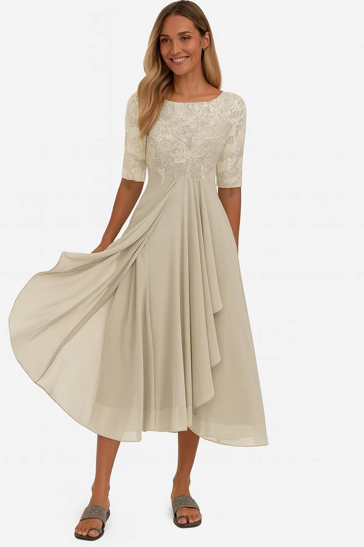 Mirella A Line Summer Midi Dress