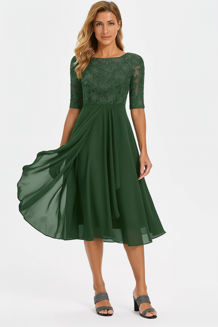 Mirella A Line Summer Midi Dress