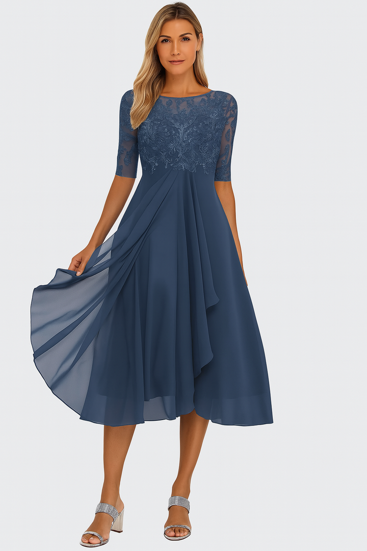 Mirella A Line Summer Midi Dress