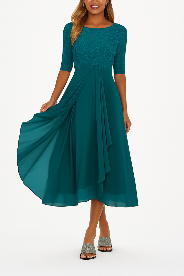 Mirella A Line Summer Midi Dress