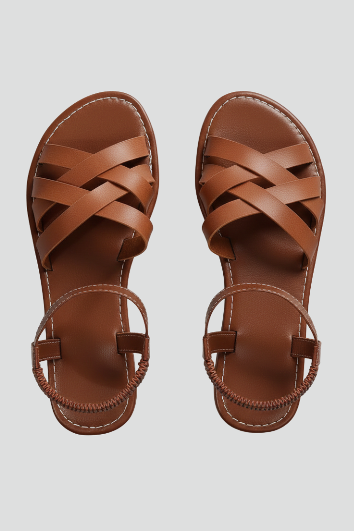 Katie Crisscross Strap Ankle Sandals