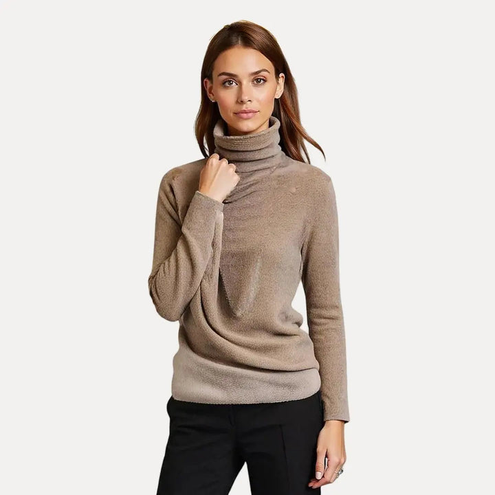 Women’s Soft Turtleneck Sweater | Warm Acrylic Knit | Cozy & Stylish