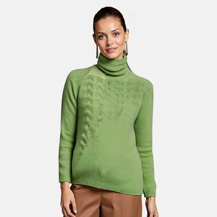 Women’s Soft Turtleneck Sweater | Warm Acrylic Knit | Cozy & Stylish