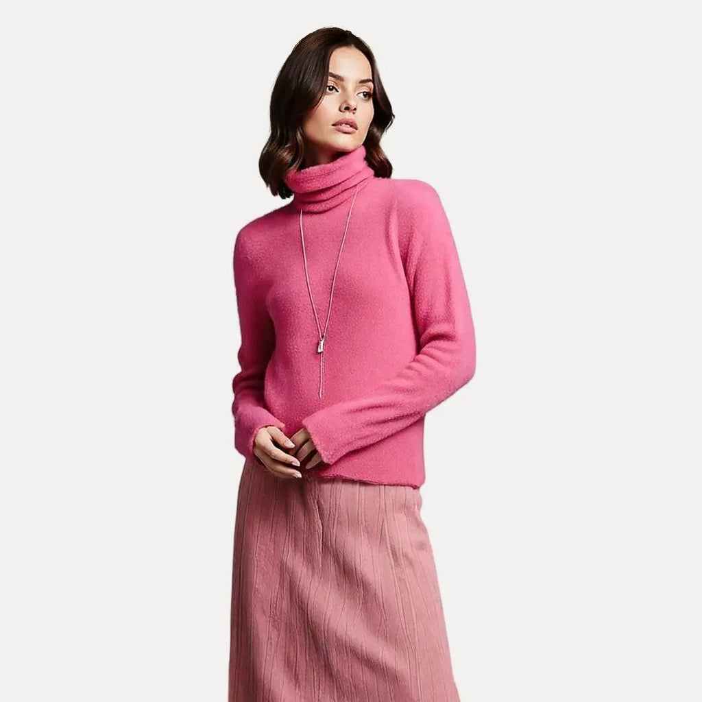 Women’s Soft Turtleneck Sweater | Warm Acrylic Knit | Cozy & Stylish