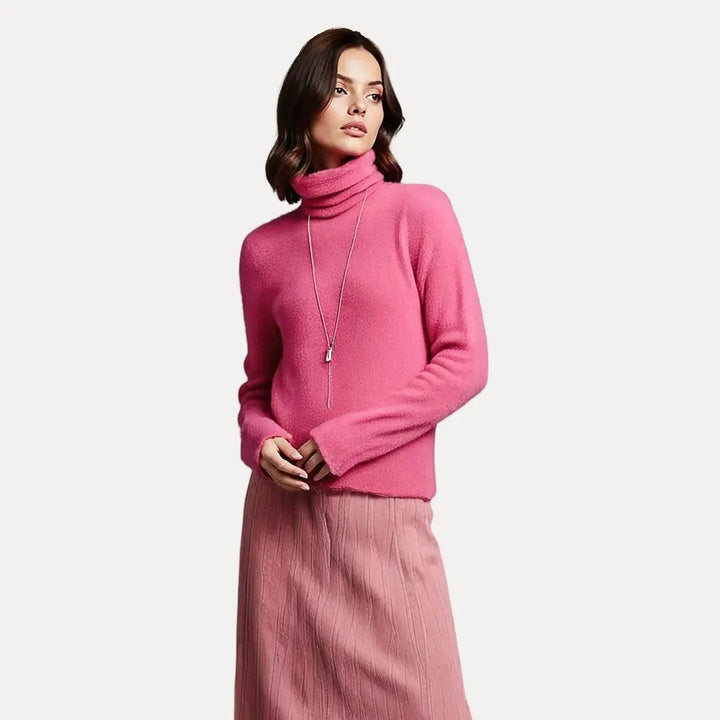 Women’s Soft Turtleneck Sweater | Warm Acrylic Knit | Cozy & Stylish