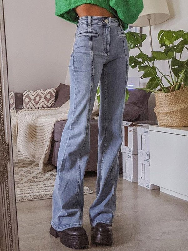 Virella Star Patch Flare Jeans