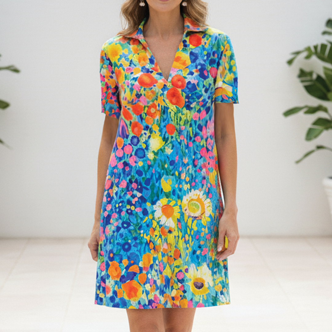 The Amelie Dress - Short Summer Dress with Flowy Lightweight Fit