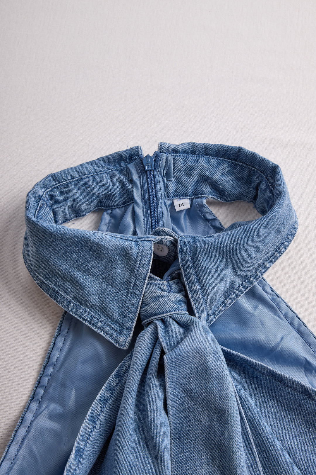 Sleeveless Halter Blouse | Neck Tie Detail | Elegant & Structured Fit