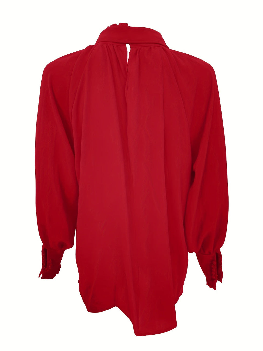 Virelle Tie Neck Long Sleeve Blouse