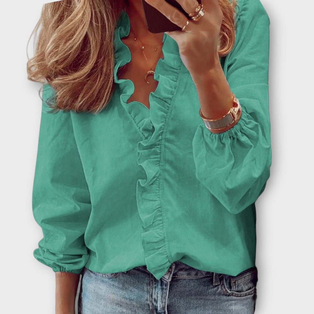 Celeste Ruffle Blouse