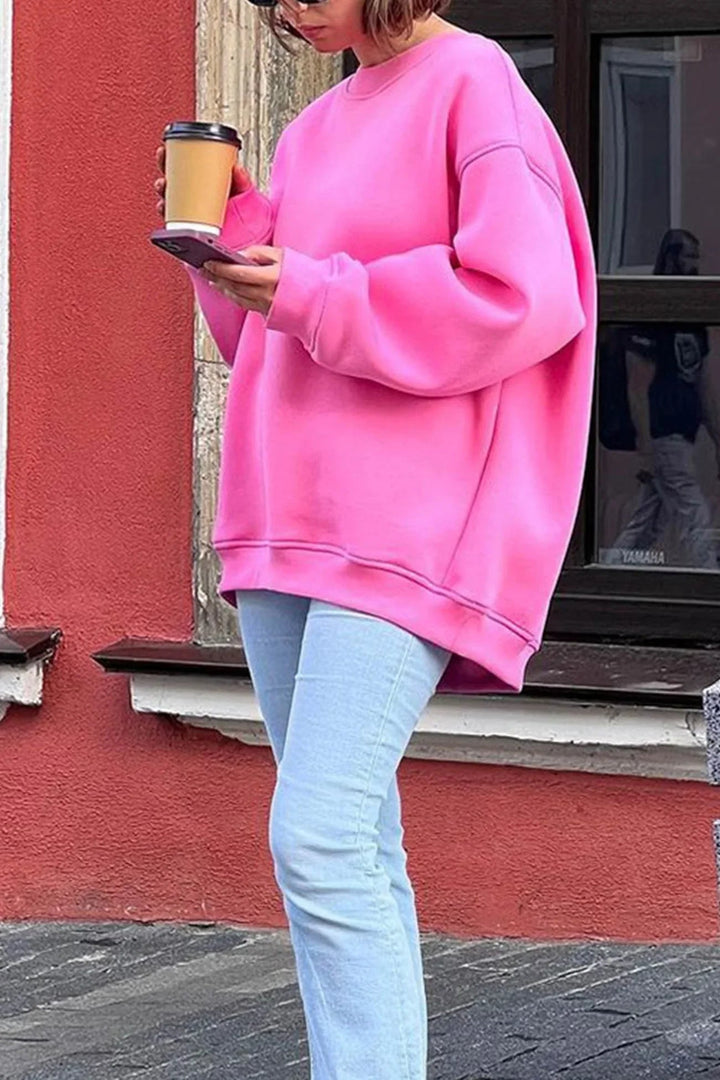 Marlowe Oversized Round Neck Sweatshirt