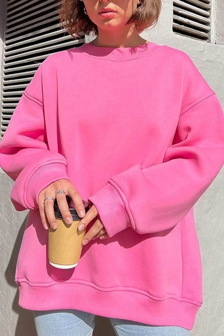 Marlowe Oversized Round Neck Sweatshirt