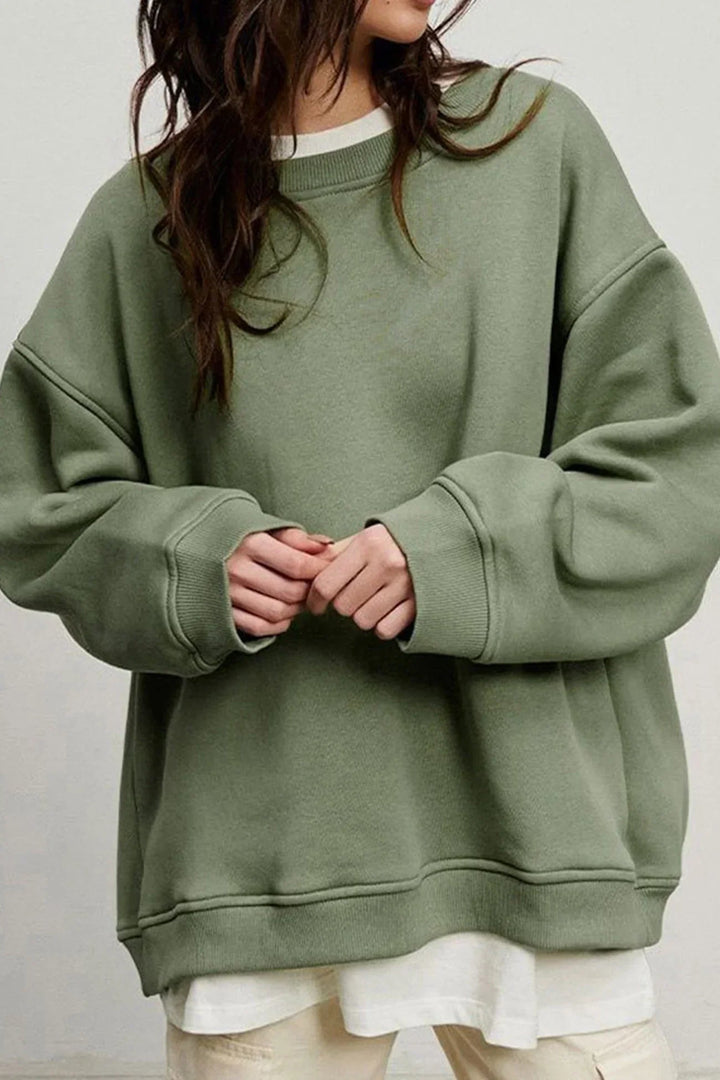 Marlowe Oversized Round Neck Sweatshirt
