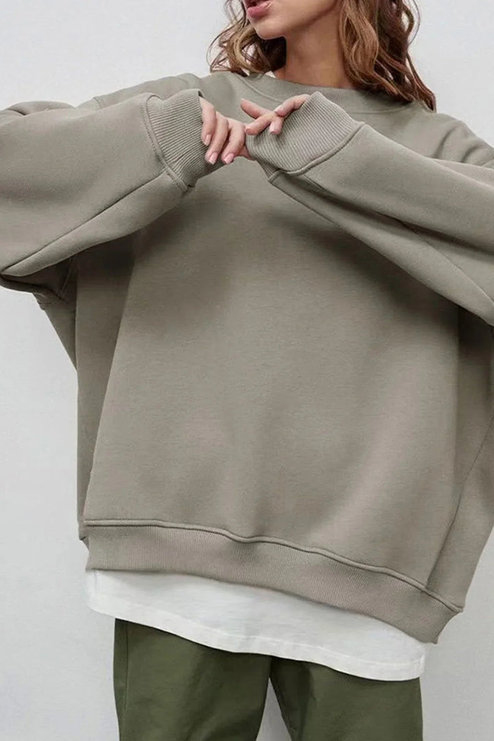 Marlowe Oversized Round Neck Sweatshirt
