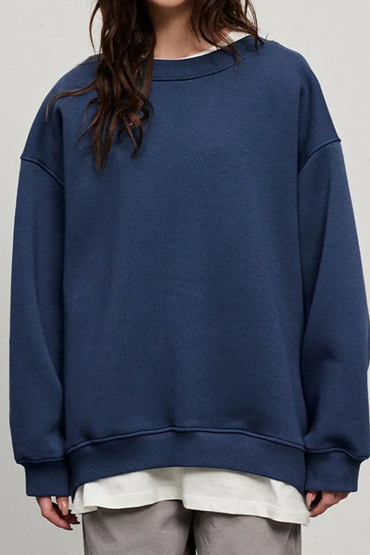 Marlowe Oversized Round Neck Sweatshirt