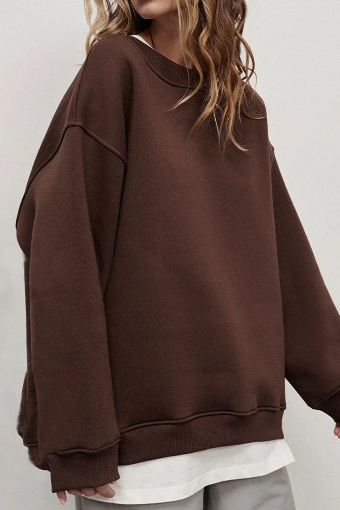 Marlowe Oversized Round Neck Sweatshirt