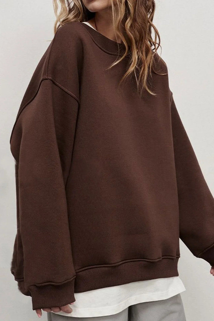 Marlowe Oversized Round Neck Sweatshirt