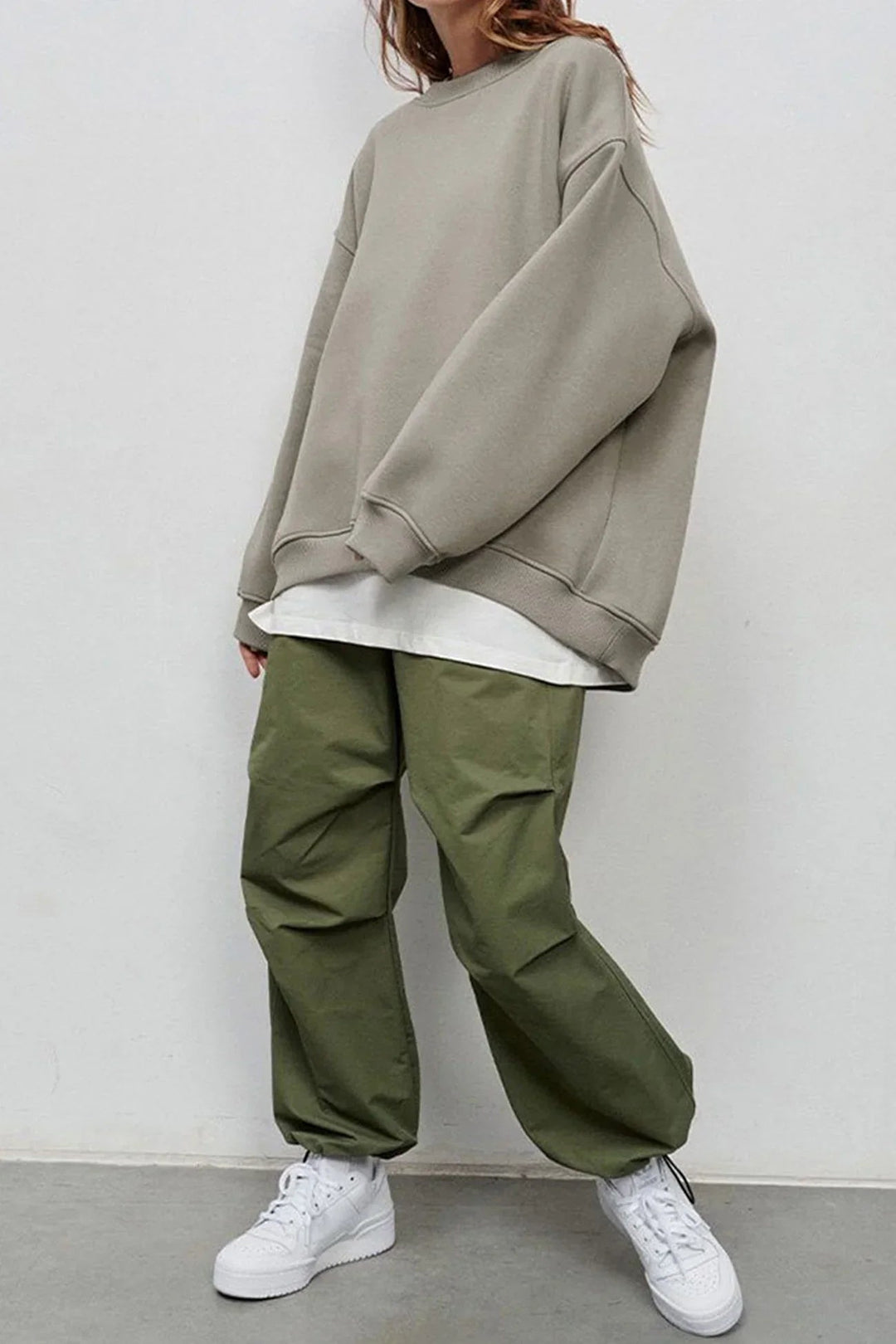 Marlowe Oversized Round Neck Sweatshirt