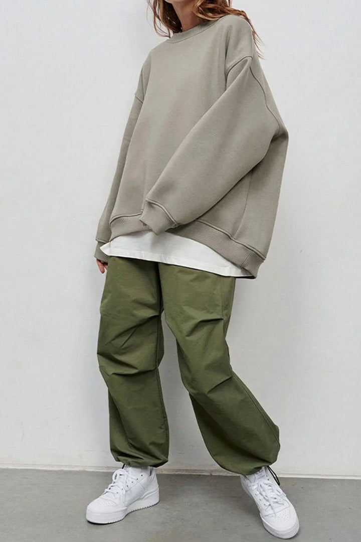 Marlowe Oversized Round Neck Sweatshirt