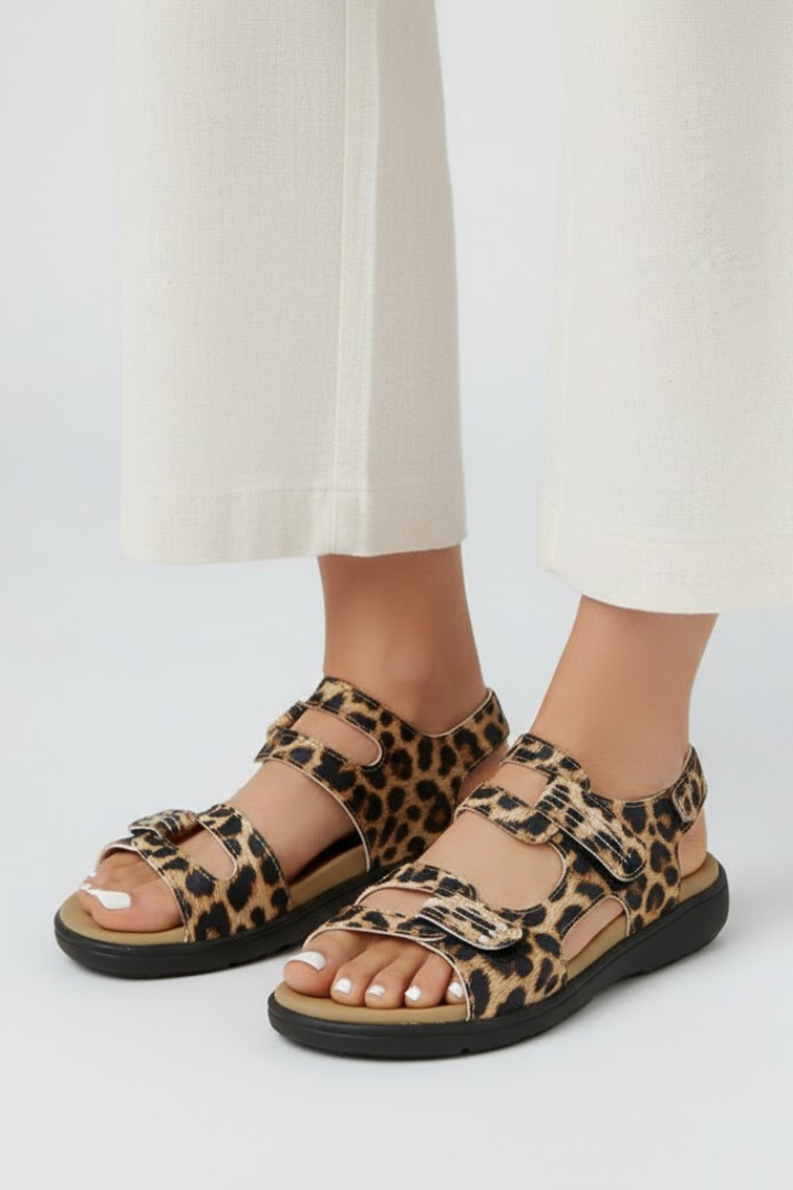 Ovrin Heeled Sandals Multi Strap Toe