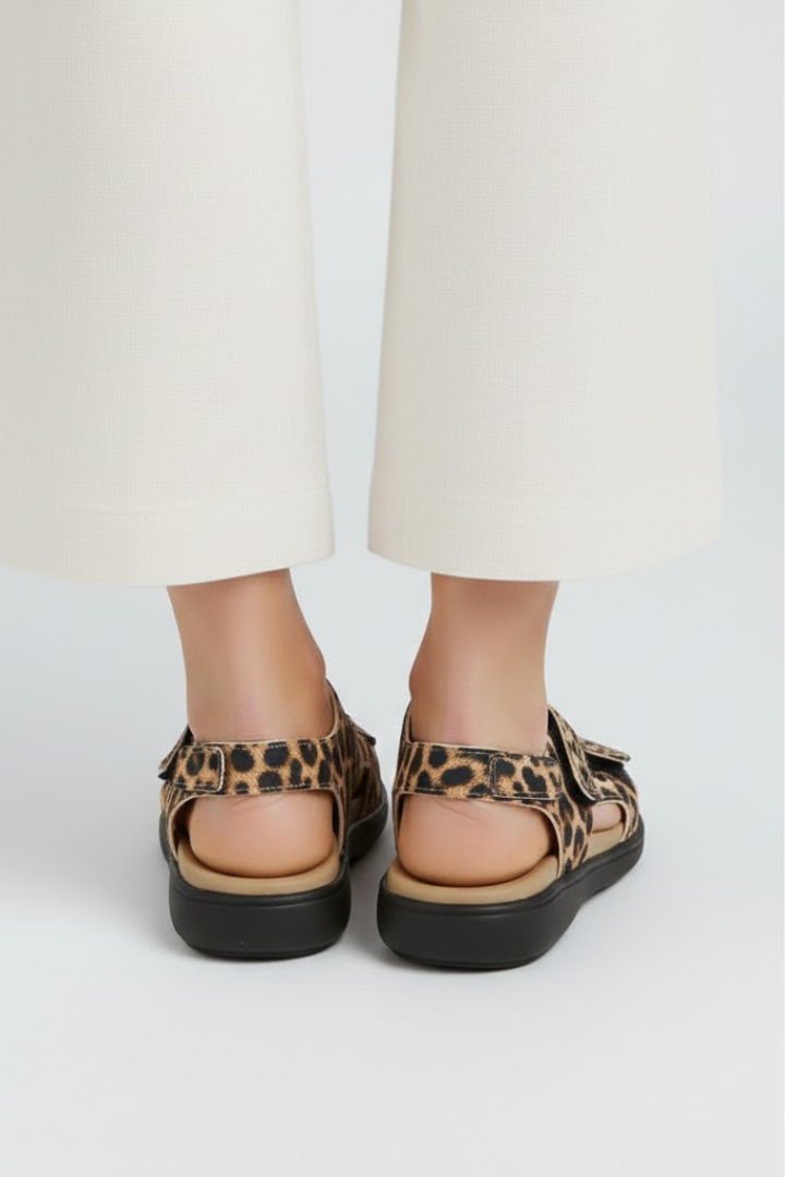 Ovrin Heeled Sandals Multi Strap Toe