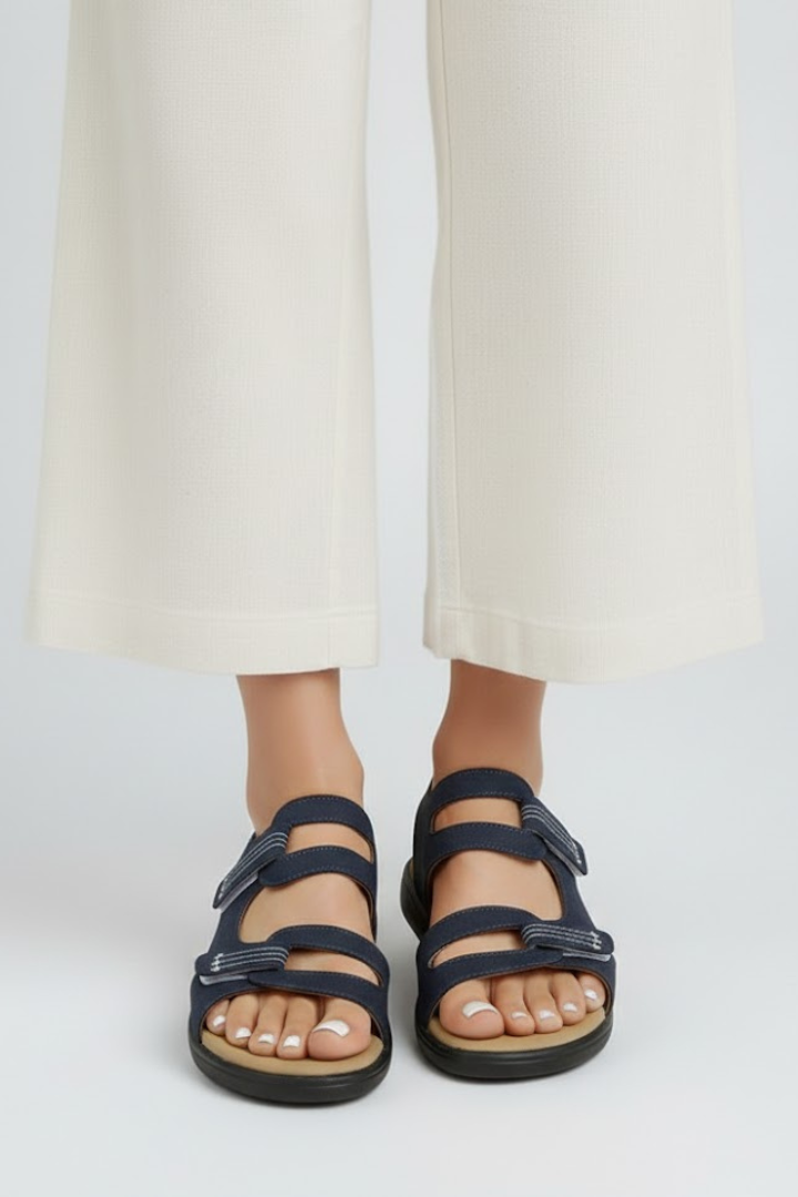Ovrin Heeled Sandals Multi Strap Toe