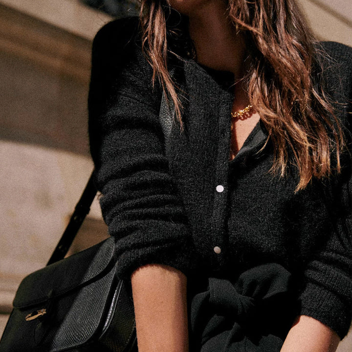 Coralie Mohair Blend Knit Cardigan