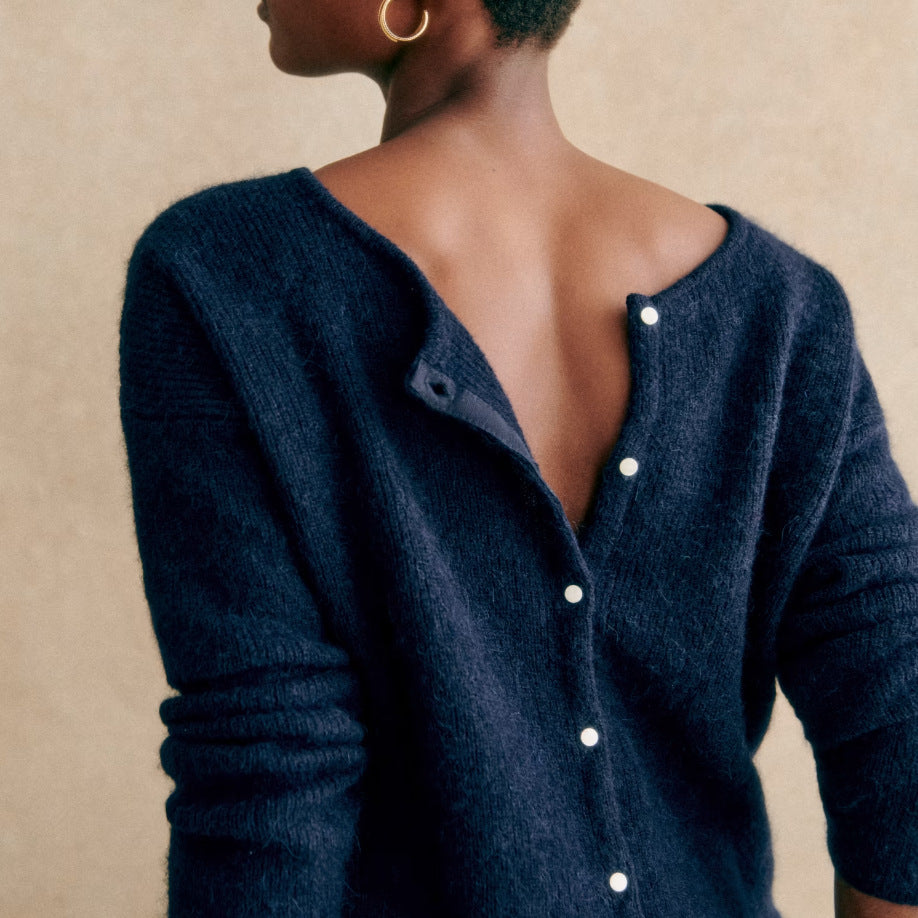 Coralie Mohair Blend Knit Cardigan