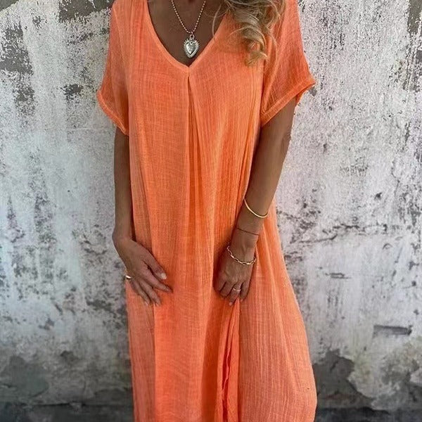 Amy Loose V-neck Dress