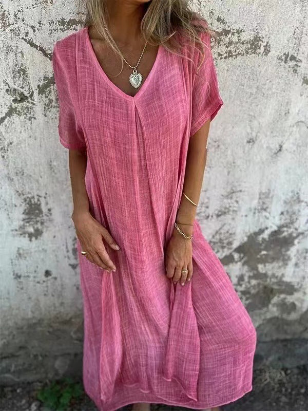 Amy Loose V-neck Dress